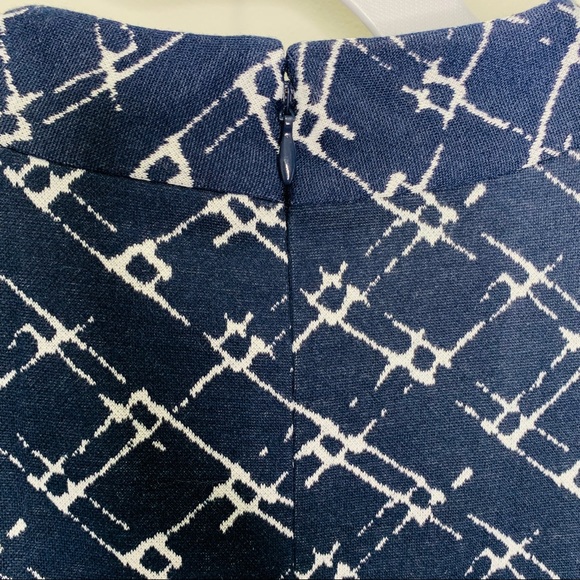 Vince Camuto Navy Blue Fit & Flare Dress - Picture 6 of 8